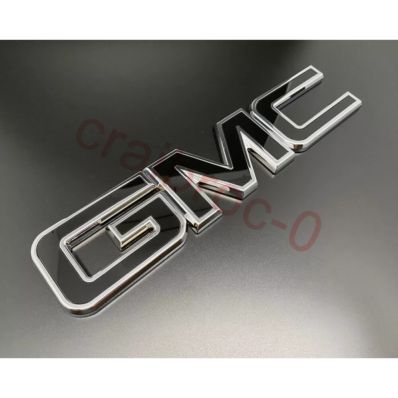 GMC Black Chrome Tailgate Rear Emblem Badge GMC Canyon Sierra