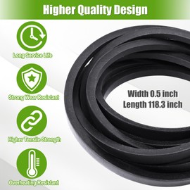 42 Inch Lawn Mower Deck Belt Replacement for John Deere GX25628 Z315E, Z320M, Z320R, Z335E, Z335M Z345M Z345R Drive Belt Tune Up Replace