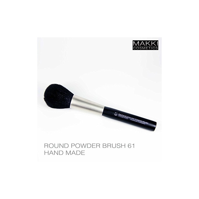 Makki Professional Round Powder Brush 61 Pure Goat Hair Natural