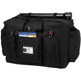 Rothco Deluxe Gear Bag Jumbo Tactical Officers Police EMT Field Carry Shoulder Bag - Black