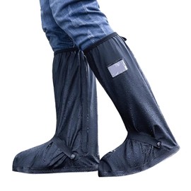 RAYGARD Rain Shoes Cover, Non-Slip Rain Boot Shoes Cover with Zipper, Reflector for Men Women (XL)