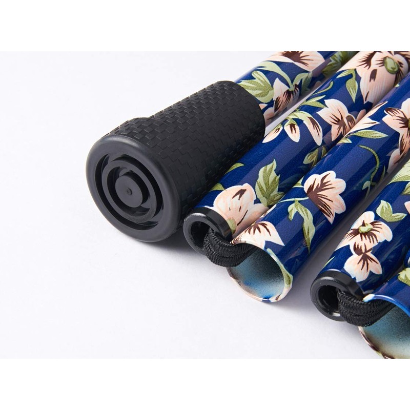 Merry Sticks（メリースティックス） ／ ブライトライフ／ 折りたたみステッキ ／ 杖 ／ キキョウ（ブルー）