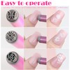 SILPECWEE 15PCS Nail Stamp Pen Set, Nail Flower Design Stamping