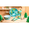 Zak Designs 5-Piece Dinnerware Set, Safari - Durable Plastic &