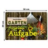 Geschenkeparadies 24 Tin Sign with German Text "Auch EIN Kleiner