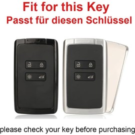 Funda para llave de coche inteligente compatible con Renault Arkana Megane Espace Scenic Laguna Koleos Clio Master Bus Zoe Metal Buena Calidad Funda Protectora Llave Accesorios Coche Llave 4