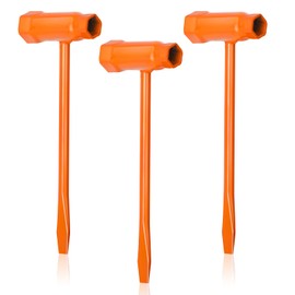 Ashmacdo 3 Pcs Chainsaw Wrench 13 by 19 mm Scrench Chainsaw Tool T-Wrench Spanner Combination Screwdriver Adjustment Tool for Saws Chains Nuts Spark Plug (Orange)
