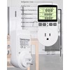 Digital Temperature Controller Outlet, 120V Electric Thermostat Outlet Plug with