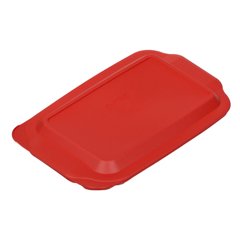 Pyrex 233-PC 3qt Red Food Storage Replacement Lid (2-Pack)