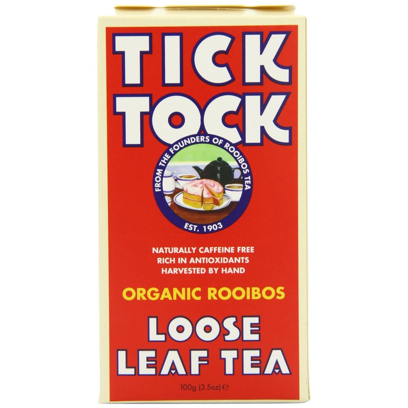 Tick Tock Organic Rooibos Loose Leaf Tea 100g (Pack of