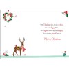 Special Friend Christmas Card - Festive Front Door and Reindeer