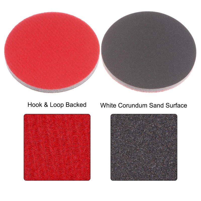 Sourcing Map 60pcs 3 Inch Sanding Sponge Set, 1200/2000/3000 Grit,
