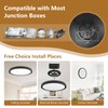 24 Inch Large LED Flush Mount Ceiling Light, 50W, 5480LM,
