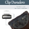 2 Extensión de Flequillo, Flequillo de Cabello Humano con Clip
