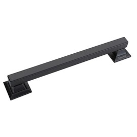 Joyrain Stainless Steel Square Grab Bar - ADA Compliant 500lb Weight Limit, 16/24/32 Inch Bathroom Safety Rail for Seniors & Disabled (Matte Black, 16 inch)