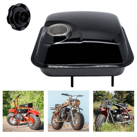 JMCHstore Side Port & Screw on Gas Tank For Coleman BT200X CT200U CT200UEX, Baja Warrior MB200 Mini Bike Fuel Tank Replacement for Hemi Hemi Predator 212 212cc 224 MAX performance Engine