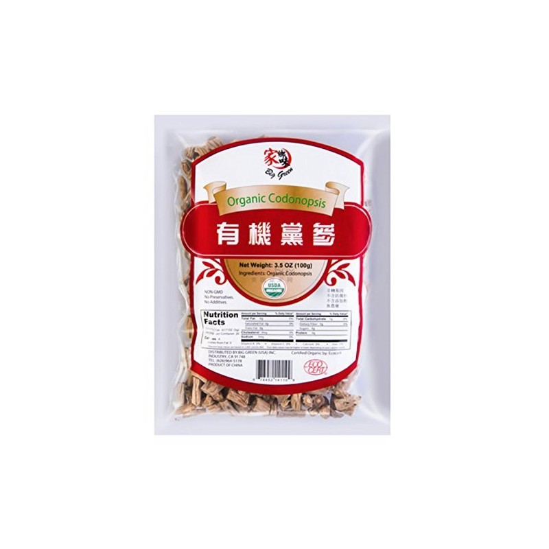 Big Green CANEROBig Green Organic Codonopsis Ginseng/Pilosulae Root Dried Bulk