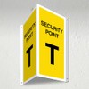 V Safety Security Point T - 3D Corridor Sign 340