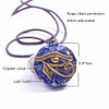 Lapis Lazuli Orgone Eye of Horus Emf Protection Necklace,Orgone Energy