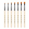 7-Piece Nail Art Brush Set with Nylon Bristles & ABS