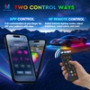 MICTUNING 8Pcs N8+ Chasing Color RGB+IC Underglow Neon Accent Strip