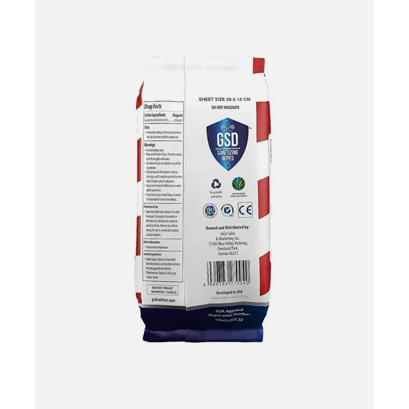 GSD Aloe Vera Good Hygiene Defense Wipes All Purpose Family