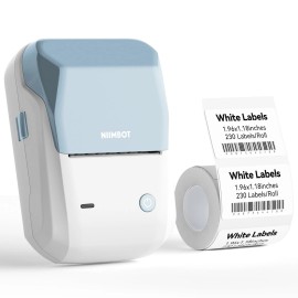 NIIMBOT B1 label machine with tape, 2-inch portable sticker printer