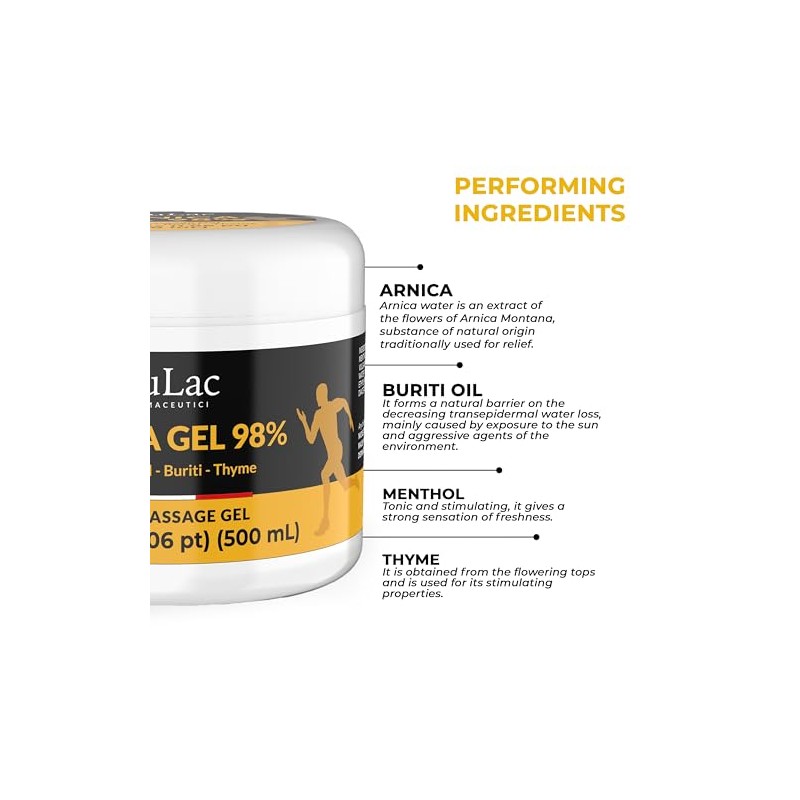 Dulac Arnica Body Massage Gel – Water-Based Cosmetic Massage Gel