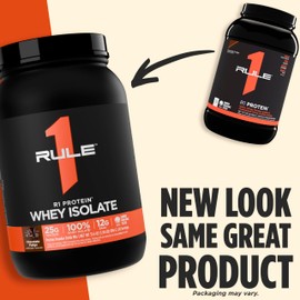 Rule 1 R1 Protein Whey Isolate - with 25g Protein & 6g BCAA Exclusively from Isolated & Hydrolyzed Sources for Workout Recovery (2 Pounds*, Vanilla Créme)