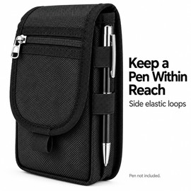 Phone Belt Pouch – Nylon Multi-Pocket Holder for Hands-Free Travel, Hiking & Daily Carry