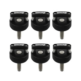 Billet Aluminum Hard Top Quick Removal Fastener Thumb Screw Integrated D Ring for Jeep Wrangler JK 2007-20018 JL 2018-2022 & Gladiator JT (Black)