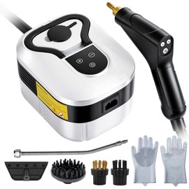 2500W Steam Cleaner for Home & Car, 15s Heat-Up Handheld Steamer for Cleaning, 1.2L Portable High Steam Cleaners, 6-Level Steam Control with 14 pcs Accessories Kit for Car, Floors, Couches, Grout