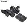 Andoer Quick Release Clamp and Quick Release Plate for Arca