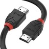 Lindy 33164 High Speed HDMI Cable, Black Line, 0.5m Length