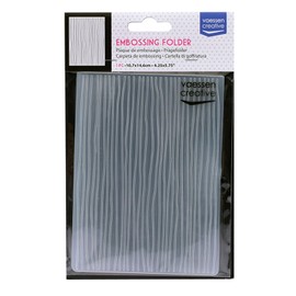 Vaessen Creative Cartella per Embossing, Linee 14,6 x 10,8 x 0,5 cm, 1 pezzo, per Biglietti di Compleanno, Biglietti di Nascita, Biglietti di Natale e Artigianato di Carta