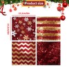 Scrapbook Paper Winter Snowflakes Scrapbooking Paper with Sparkle Pattern, 48