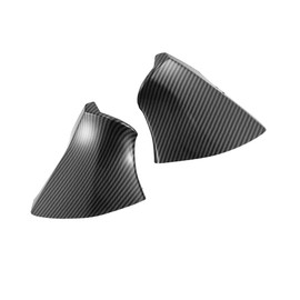 Motoforti 1 Pair Front Left Right Side Rearview Mirror Triangle Base Cover Carbon Fiber Pattern for Toyota Highlander 2020-2022 Driver Side Outer Rear View Long-lasting