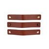 Brute Strength - Leather Furniture Handles - Cognac - 2pcs
