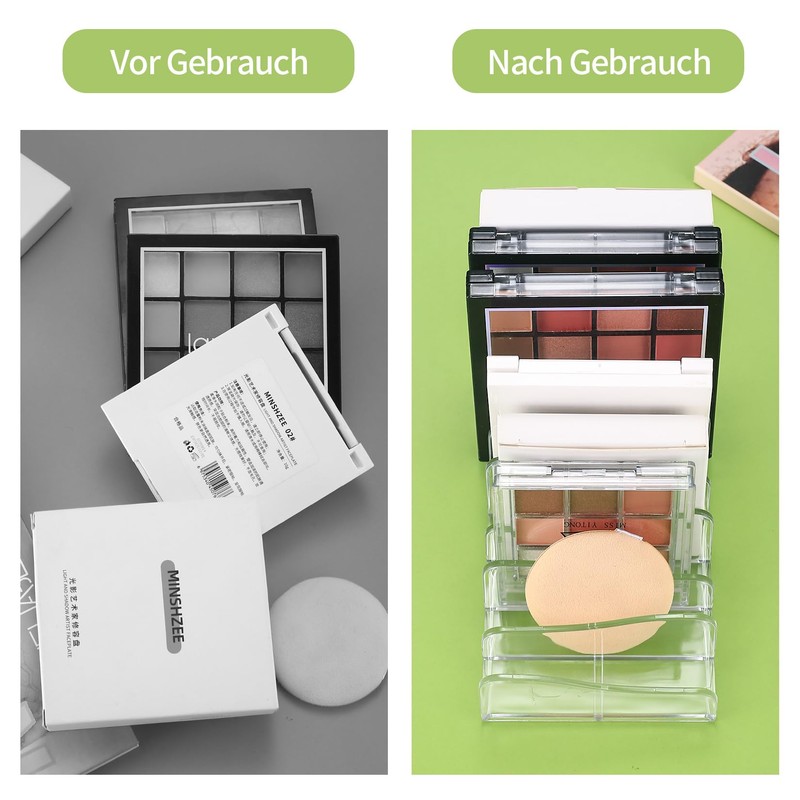 Cosmetic Organiser, Make-Up Pallet Holder, Storage Box with 8 Slots