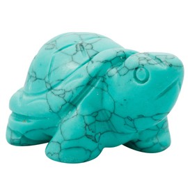 Nupuyai Tortoise Figurine Gemstone Crystal Lucky Charm Reiki Healing Stone Feng Shui Decoration