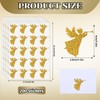 Whaline 200Pcs Christmas Stickers Glitter Gold Angel Envelopes Seal Stickers