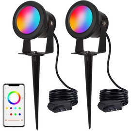 LED Spotlight, 10 W LED Spotlight, Outdoor Pool Lighting, Underwater Light, Dimmable Coloured LED Spotlight, Waterproof Spotlight, Above Ground Garden Lighting (DC/AC 12 V)