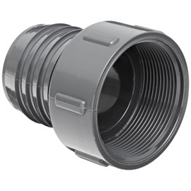Spears 1435 Series PVC Tube Fitting, Adapter, Schedule 40, Gray, 1/2" Barbed x NPT Female