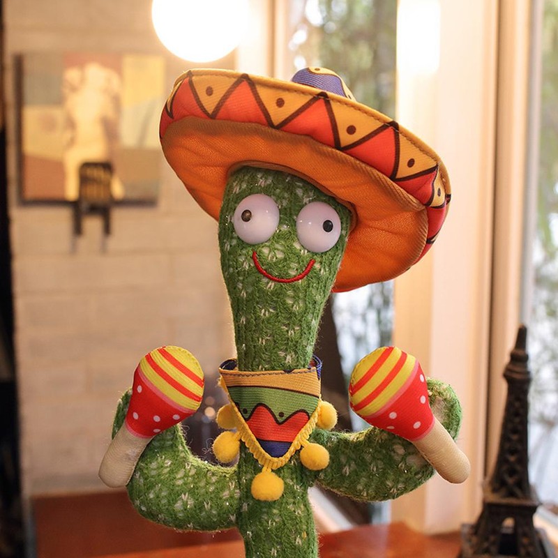Cactus Plush Toy Singing and Dancing Cactus Electronic Cactus Plush