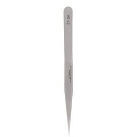 Betued Stainless Steel Tweezers, Tweezers, Precision Tools, High-Quality Antimagnetic Tweezers, Repair Tool for Stainless Watches, Antistatic Tweezers with Acid-resistant Curved Tip (27-SA)