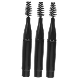 Baluue 3pcs Angled Eyebrow Brush Lash Comb Bristle Brush Eyelash Mascara Wands for Beauty