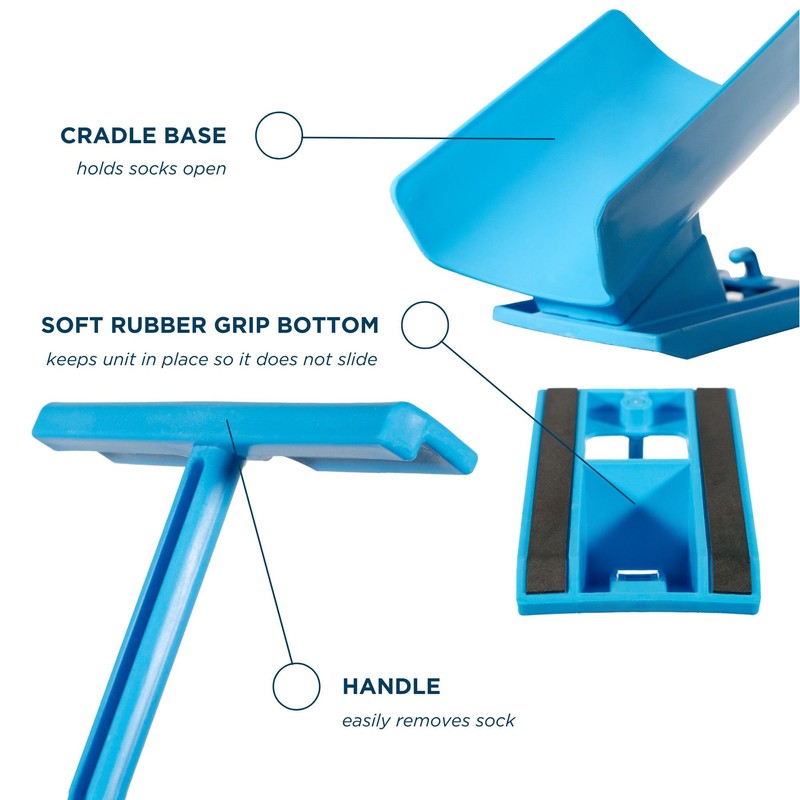 OrthoSleeve Sock Aid Device with Handle, Easy On Off Sock