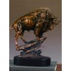 Buffalo Large Statue Bronze Finish
