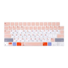 MOSISO Keyboard Cover Compatible with MacBook Air 15 inch M3 A3114 M2 A2941/Air 13.6 A3113 A2681/Pro 14/16 M4 M3 M2 M1, Mac OS X Shortcut, Rose Quartz