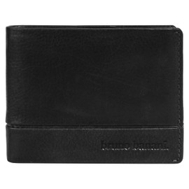 Bruno Banani Genuine Leather Men's Wallet - 022003, black, rfid wallet